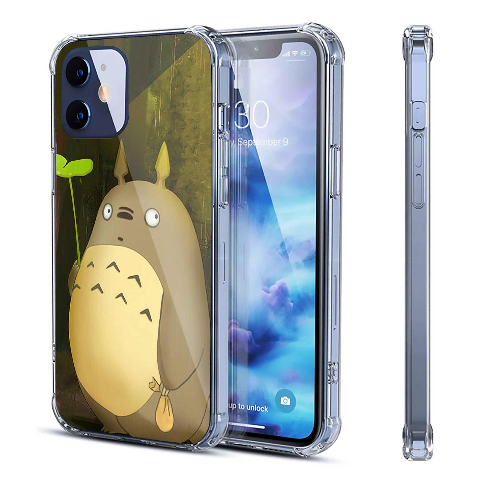 （画像用） となりのトトロ 草壁メイ 草壁サツキ My Neighbor Totoro Satsuki Kusakabe Mei Kusakabe 【iPhone 12シリーズ対応】透明スマホケース（クリアソフトケース）